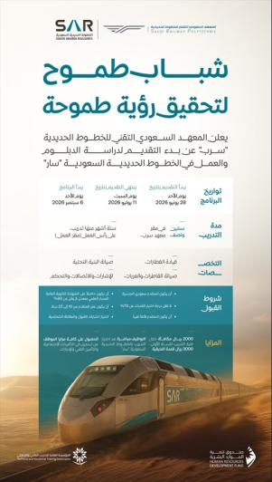 التسجيل في برنامج الدبلوم في الخطوط الحديدية - الشركة السعودية للخطوط الحديدية - سار